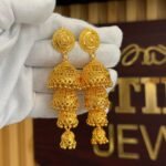 Real Gold Look Layered Jhumka