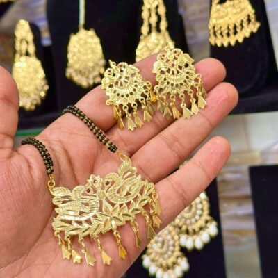 Real Goldlook Morni Mangalsutra set