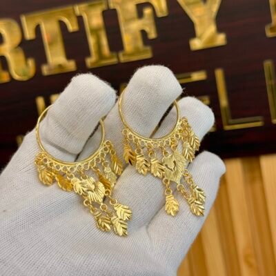 Real Gold Look Designer Baali Leaf