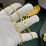 Real Gold Look Infinity Payal