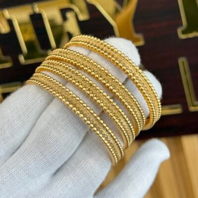 Real Goldlook Brass Bangles 2.8