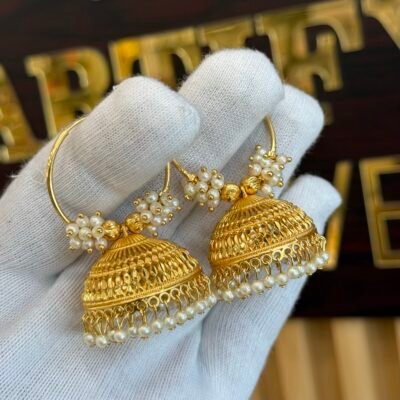 Real Goldlook Premium Bunch Baali Jhumka - Signature Product