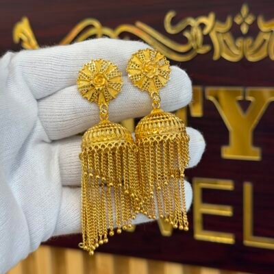 Real Goldlook Signature Jhaalar Jhumki Designer