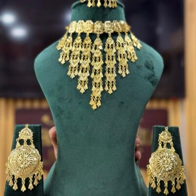 Real Goldlook Leaf Jhaalar set
