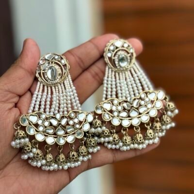 Bollywood Inspired Pakeeza Kundan Earings Antique