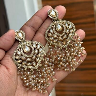 Premium Polki Jhaalar Earings