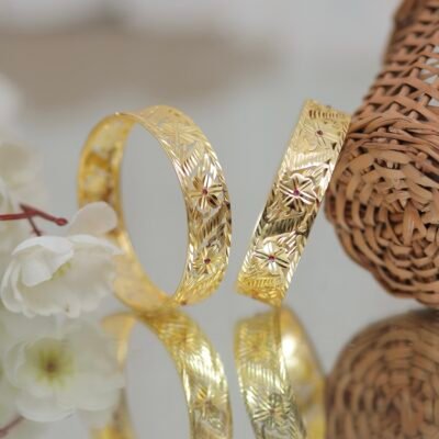 Real Gold Look Rawaiti Bangles 2.8