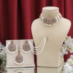 Most Demanded Pakistani Choker with Earings Tikka and Sahare Navratna