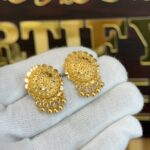 Real Goldlook Mini Beeds Earings Classic Round