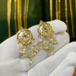 Real Gold Look Dandi Earings Mint