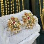 Real Gold Look New Jadau Tops Navratna