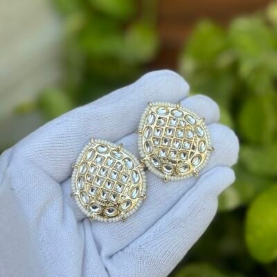 Uncut Kundan Tops Earings Vanya