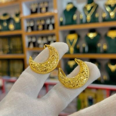 Real Gold Look Premium Moon Hair Pins