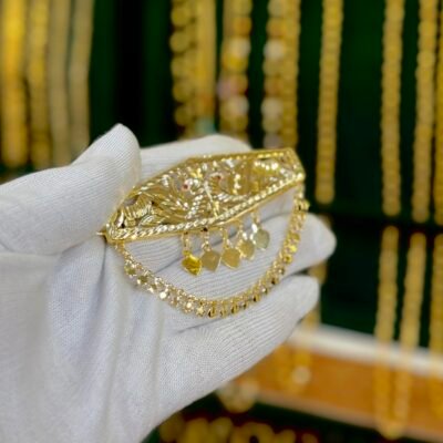 Real Gold Look Designer Morni Clip
