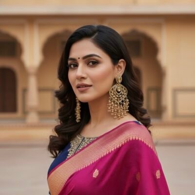 Premium Crystal Polki Antique Jhaalar Earings