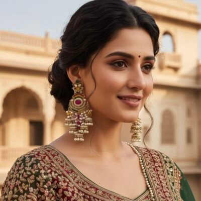 Most Demanded Pakistani 5 Jhumka Designer Earings Navratna