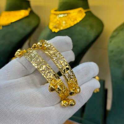 Real Goldlook Most Famous Rawaiti Ghungru Bangles