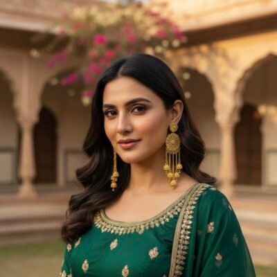 Real Goldlook Designer Latkana Unique Style Earings