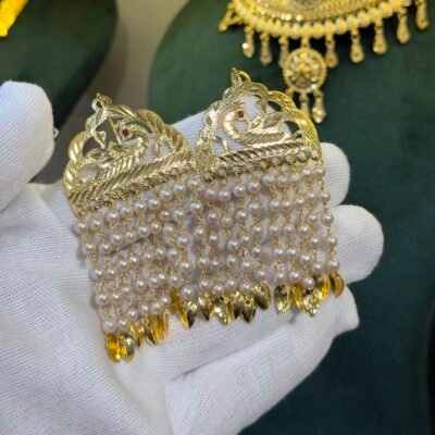 Real Gold Look Morni Jhaalar Earings