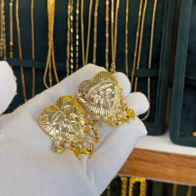 Real Gold Look Pippal Patti Heart Pins