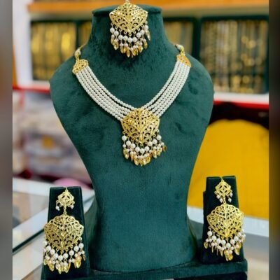 Real Gold Look Designer Pippal Patti set