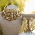 Real Gold Look Jadau Jhaalar Choker set