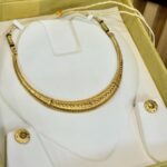 Real Gold Look Designer Hasli set