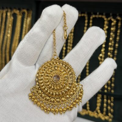 Antique Gold Look Mangtikka Designer