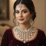 Premium Polki Latkan Jhaalar Set Silver