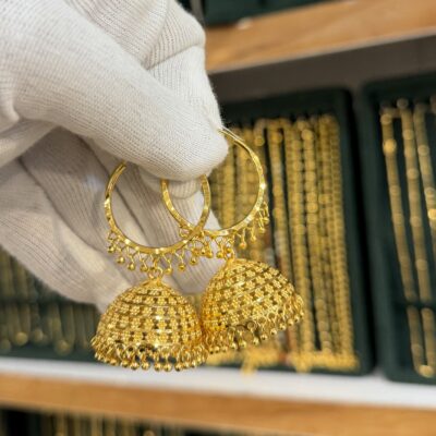 Real Goldlook Dubai Bali Jhumka