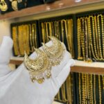 Real Gold Look Pippal Patti Moon Hair Pins