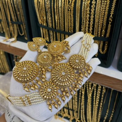 Antique Goldlook Premium Choker set Gold