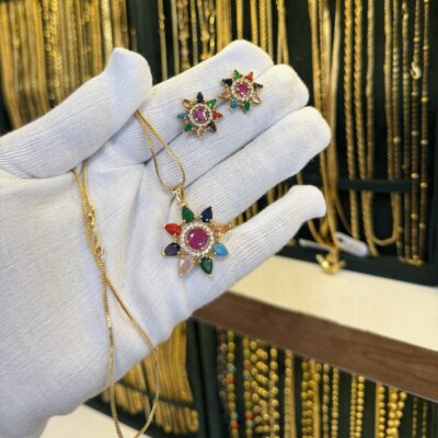 Premium AD set Navratna Flower