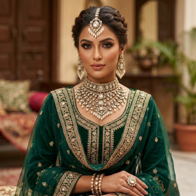Premium Kundan Bridal Set